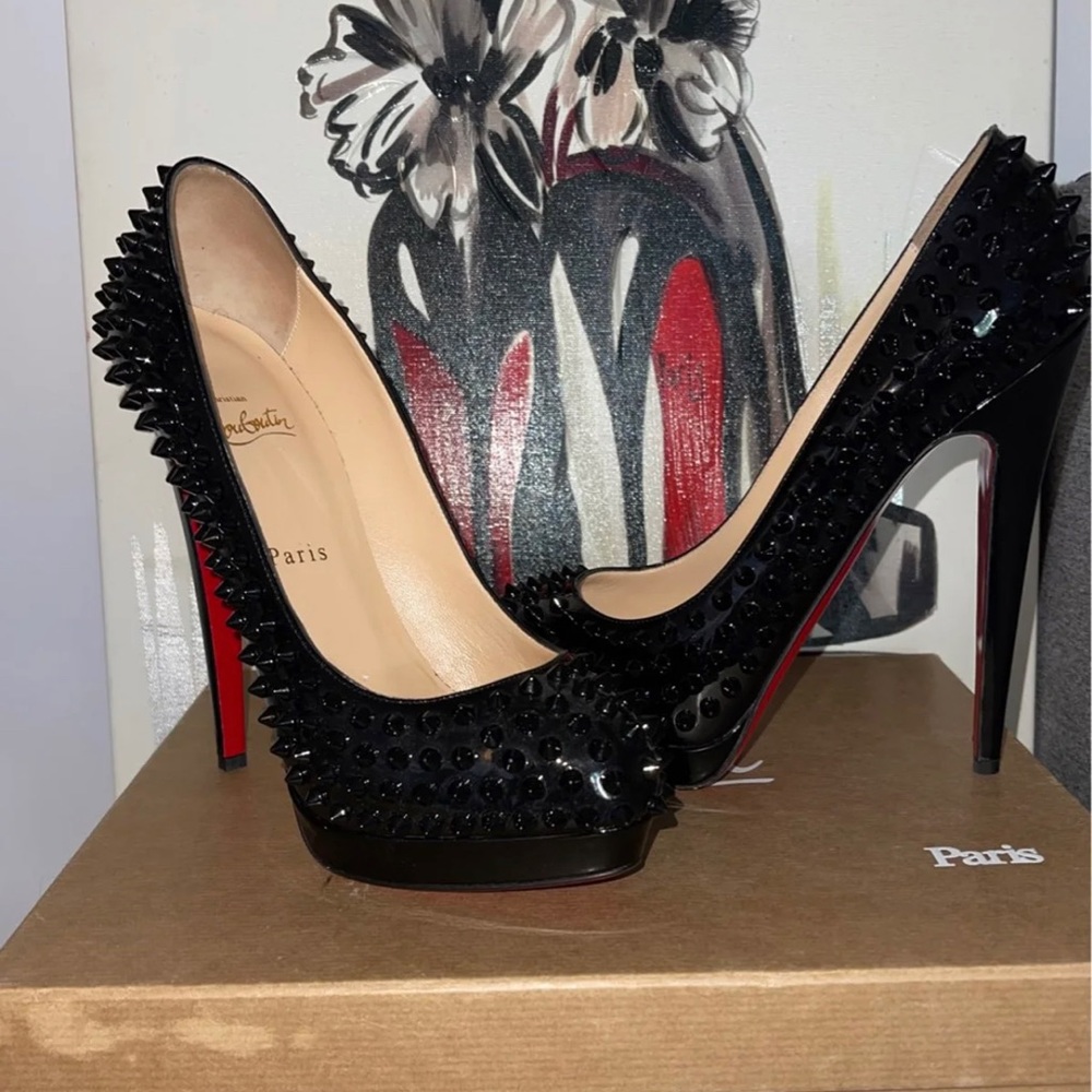 Christian Louboutin Alti Pump Spikes 160 Patent Soft
